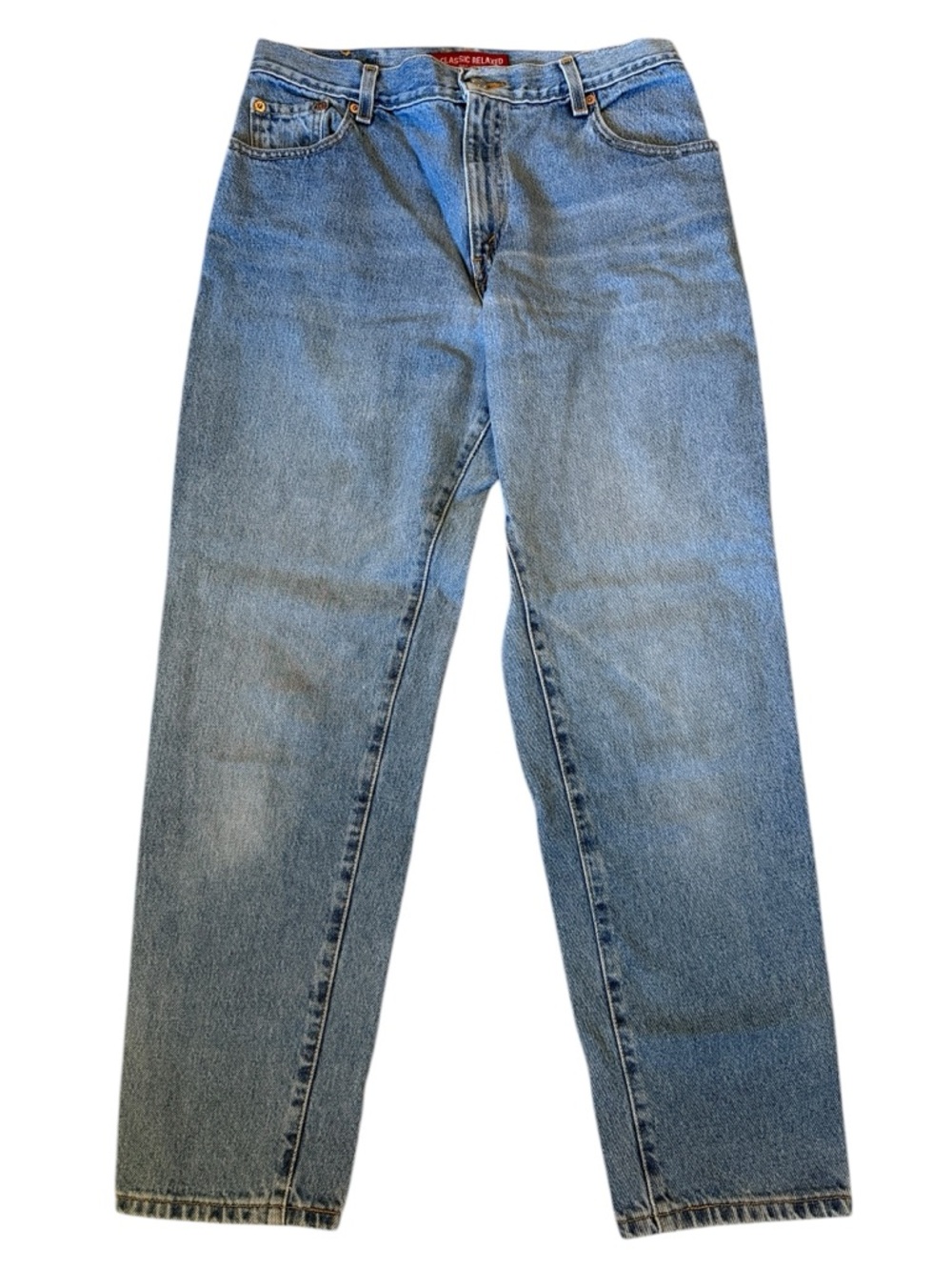 Levi’s 550 2002 Y2K High Rise Relaxed Tapered Jeans Light Wash 12 Mom Fit